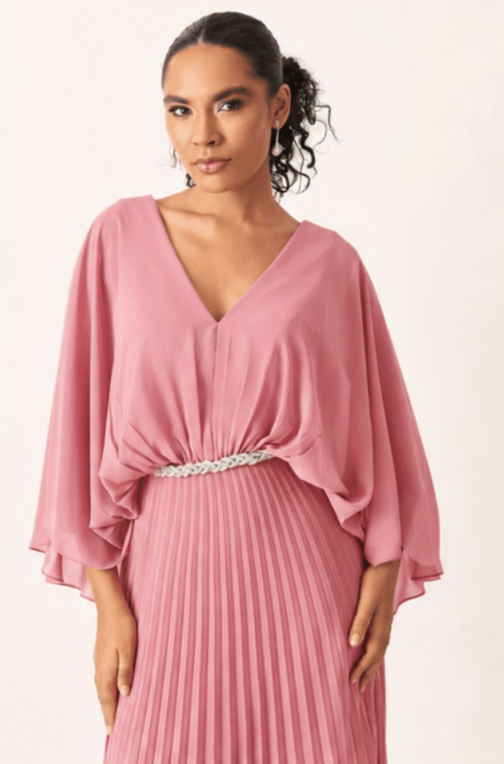 Vestido De Festa Longo Tereza Rosa - Hover
