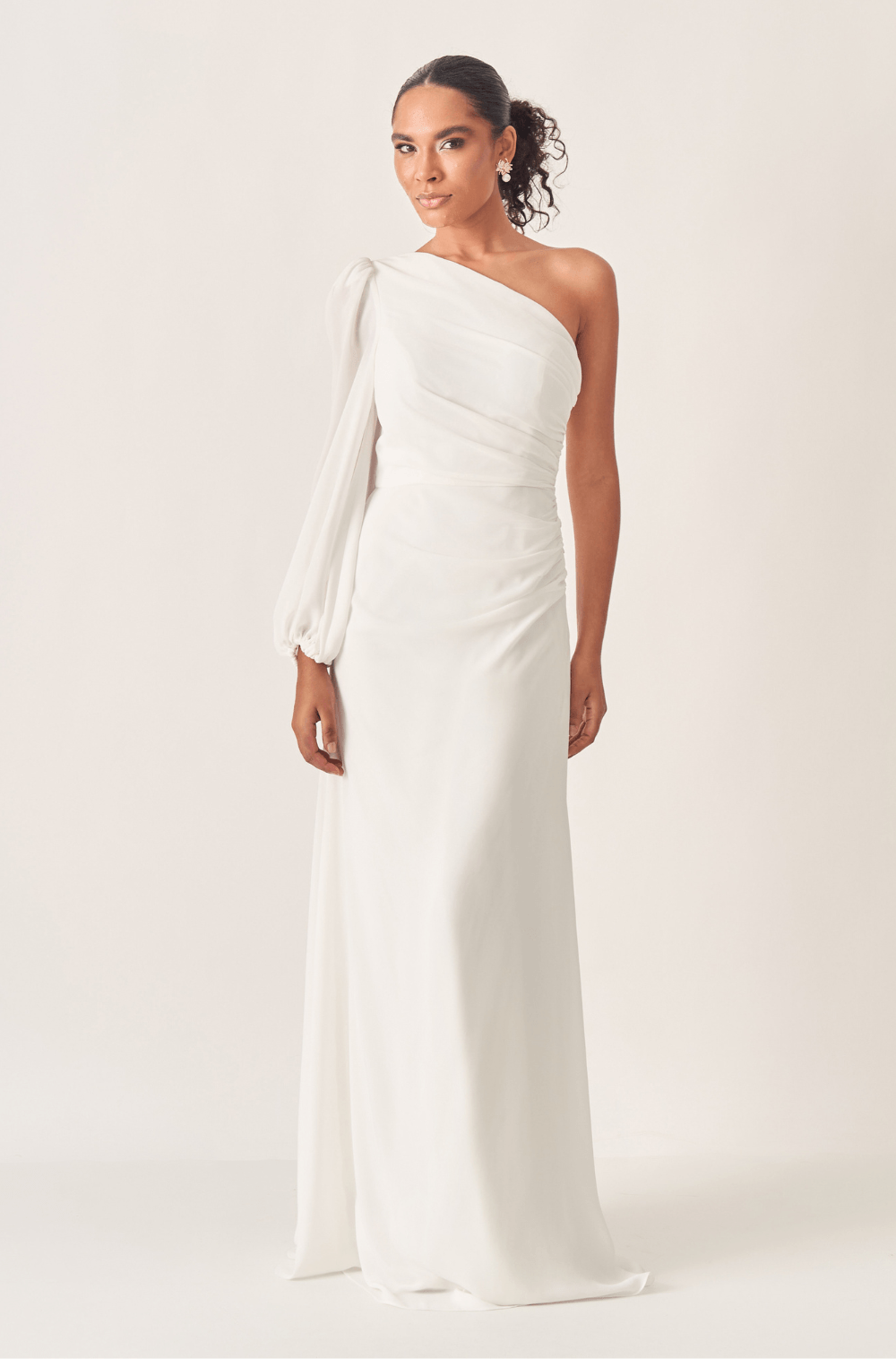 Vestido De Festa Longo Patricia Off White