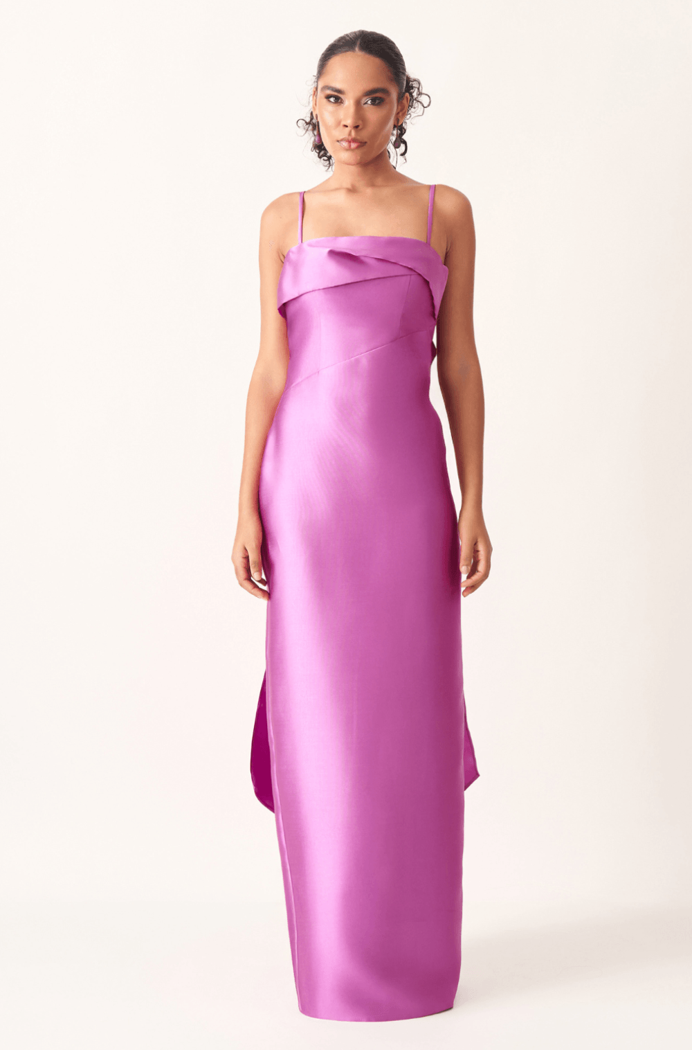 Vestido De Festa Longo Dafiny Fucsia