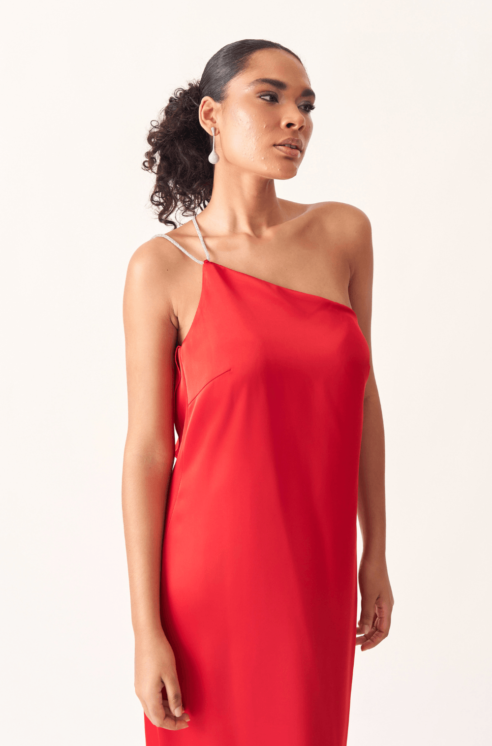 Vestido De Festa Longo Marcela Vermelho - Hover