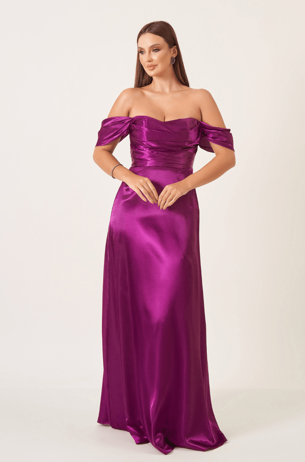 Vestido De Festa Longo Sofia Purpura