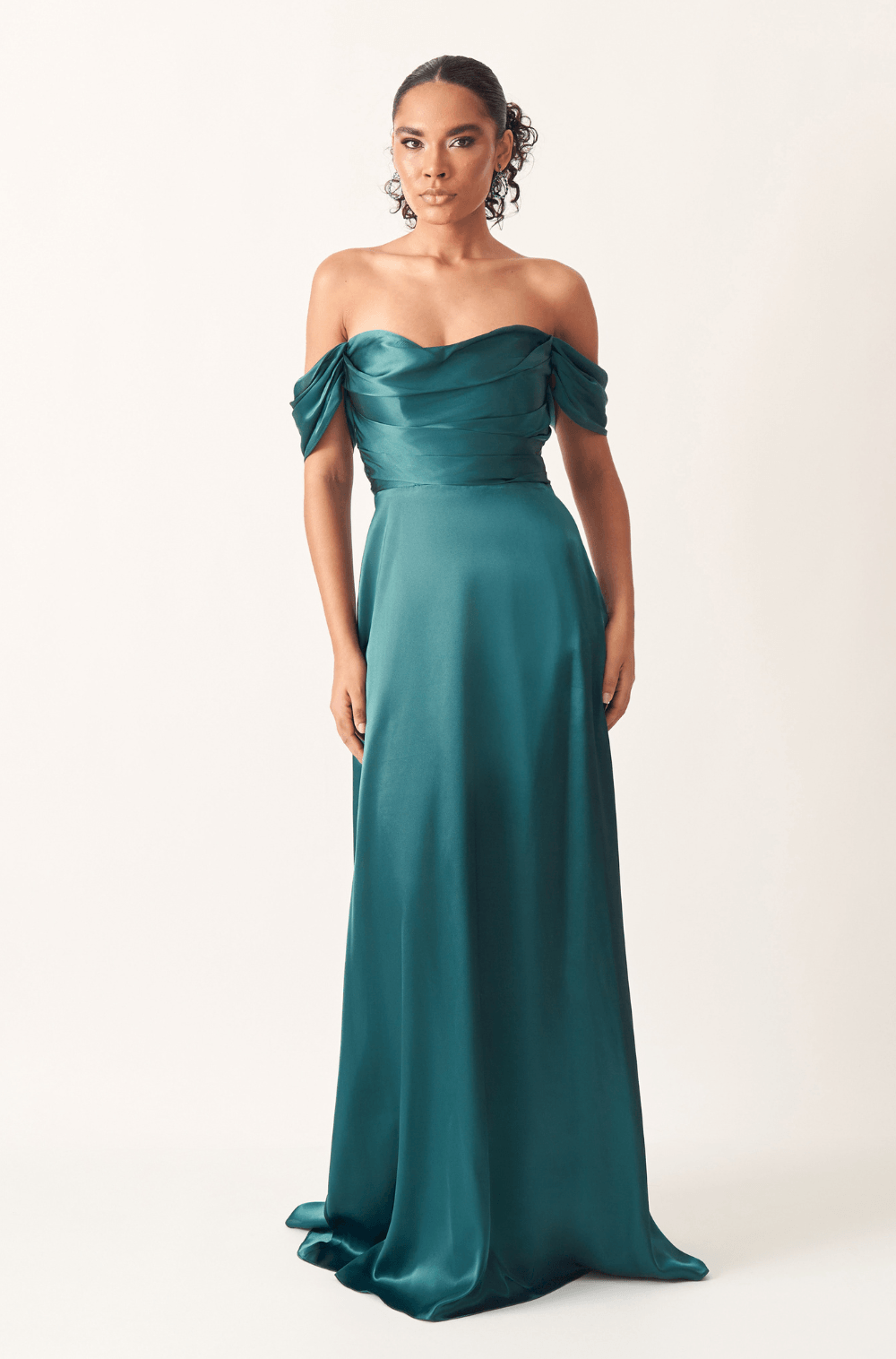 Vestido De Festa Longo Sofia Verde Escuro