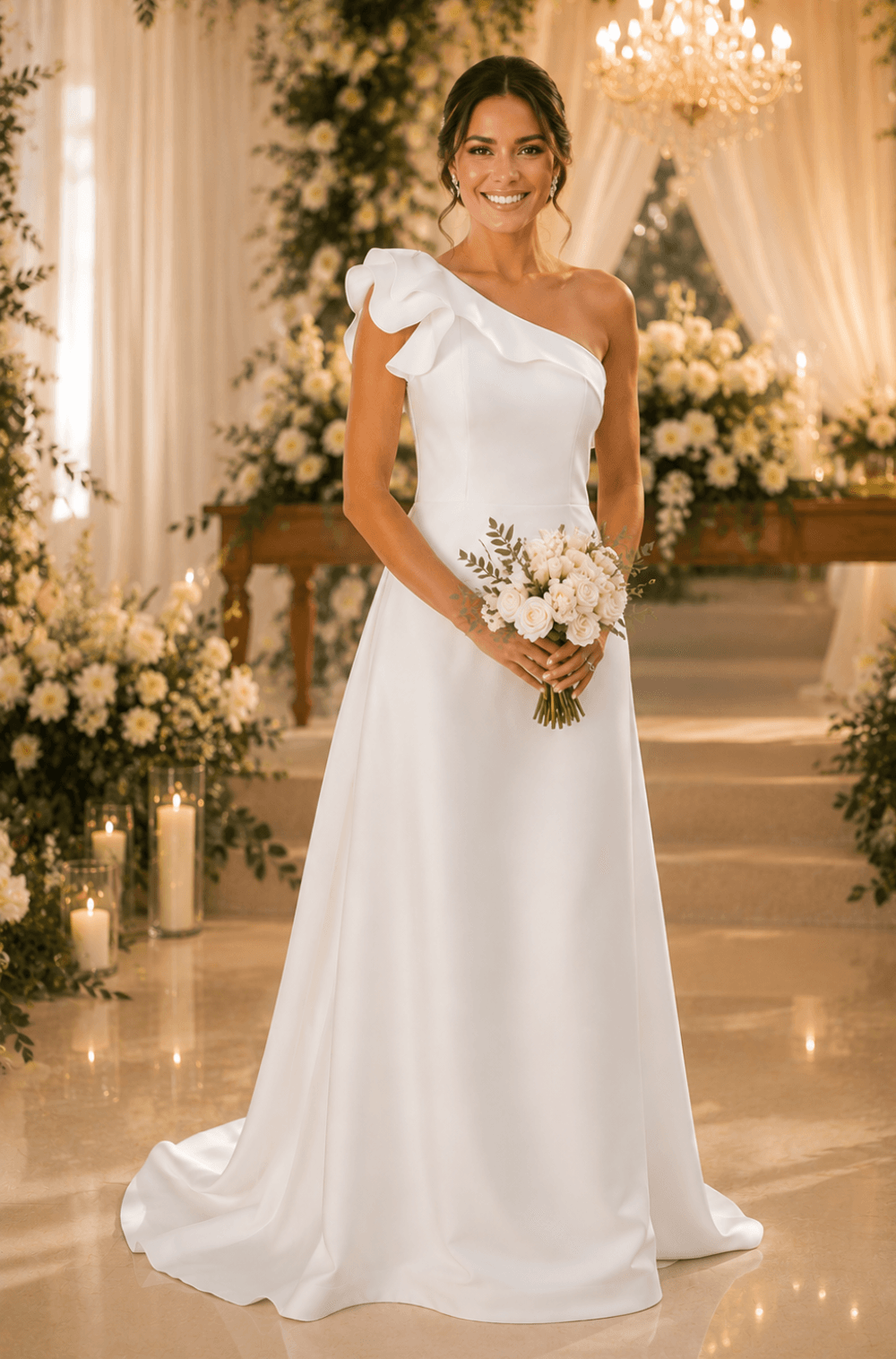 Vestido De Festa Longo Bianca Off White