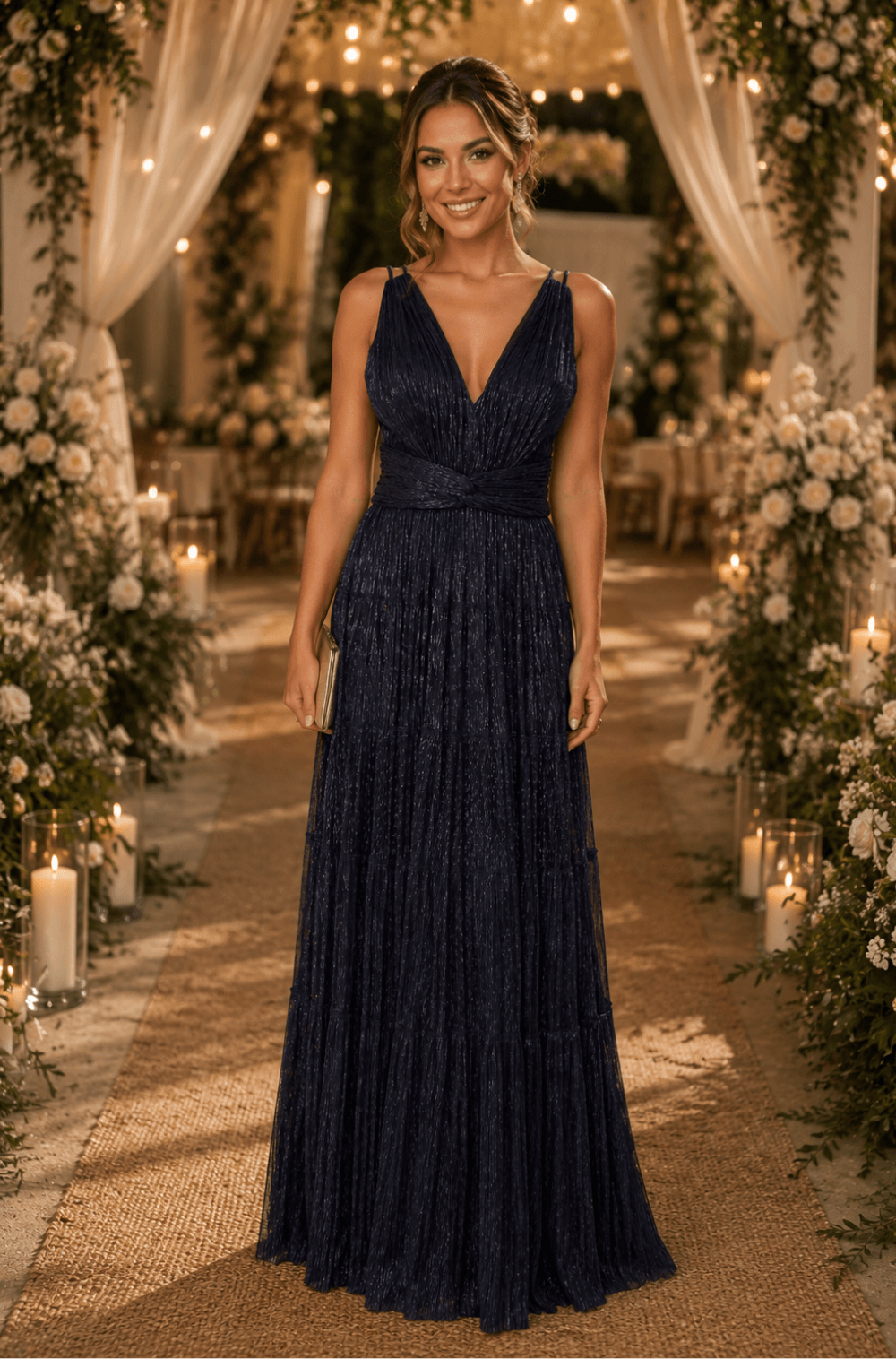 Vestido De Festa Longo Marina Marinho