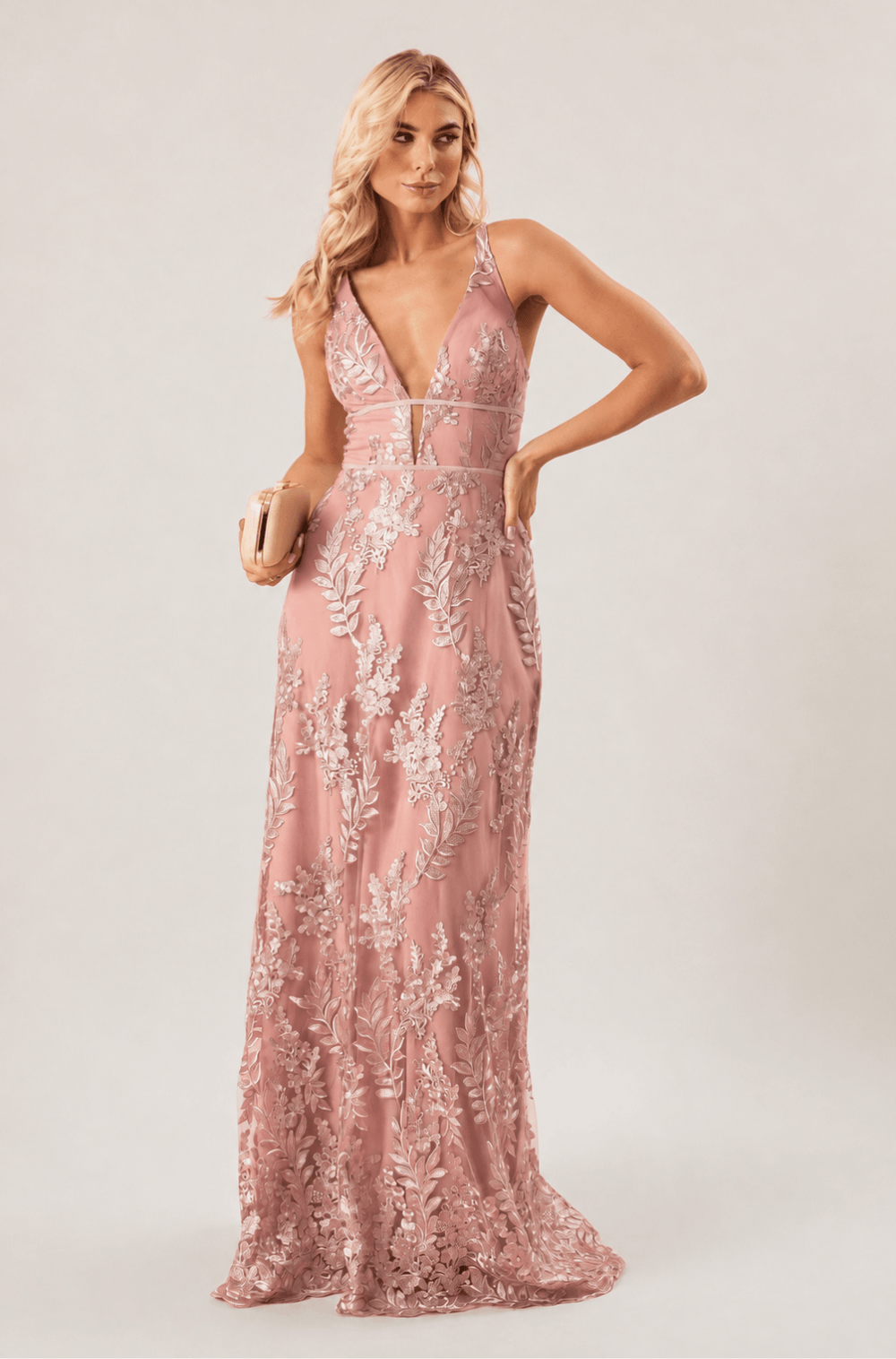 Vestido De Festa Longo Maraisa Rose