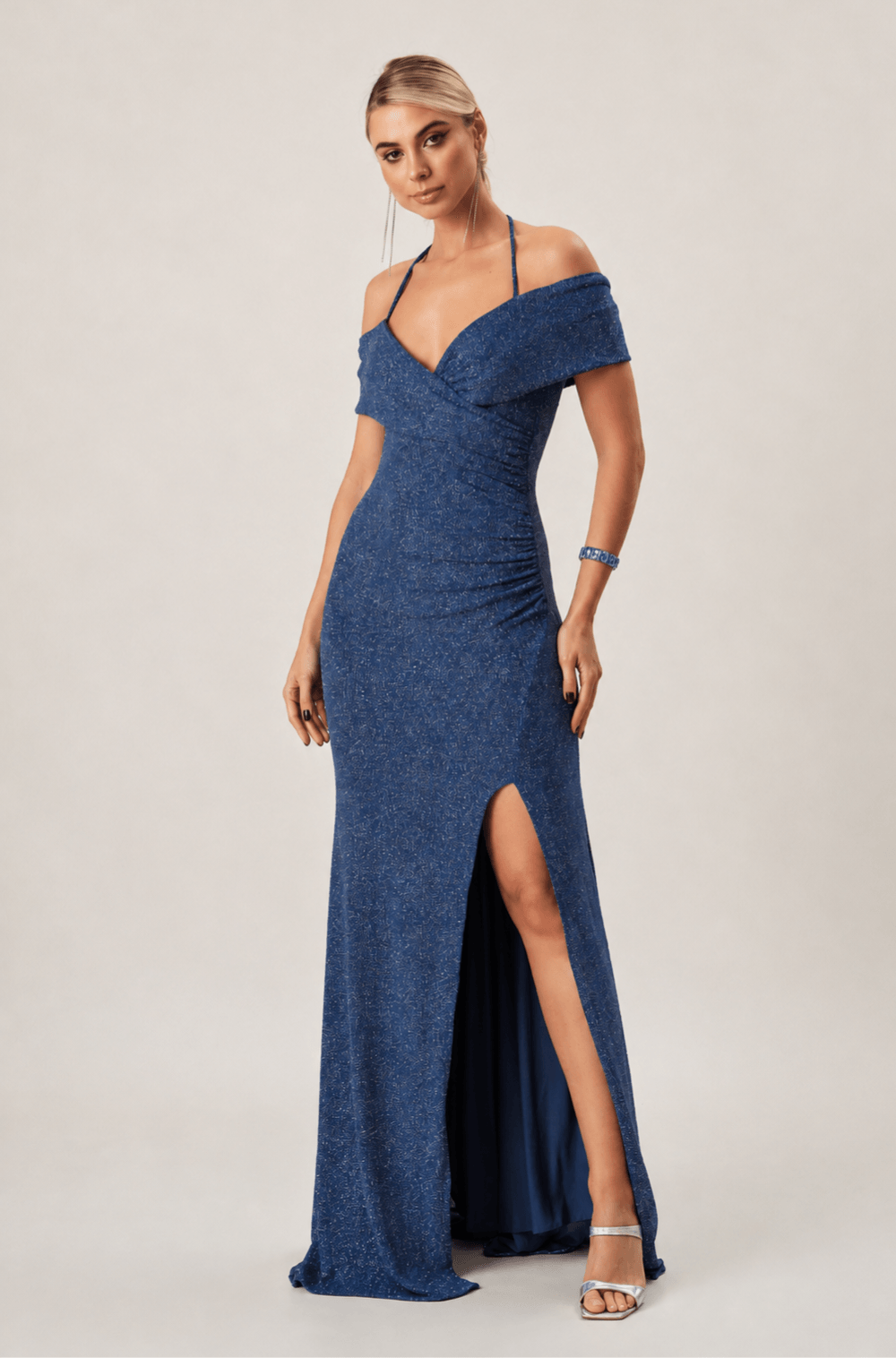 Vestido De Festa Longo Miranda Azul