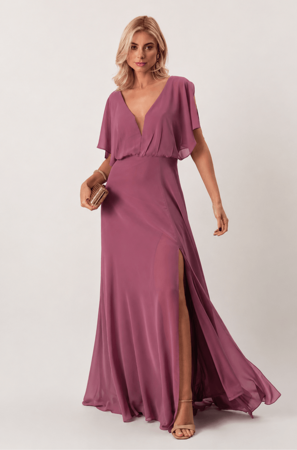Vestido De Festa Longo Maria Rose