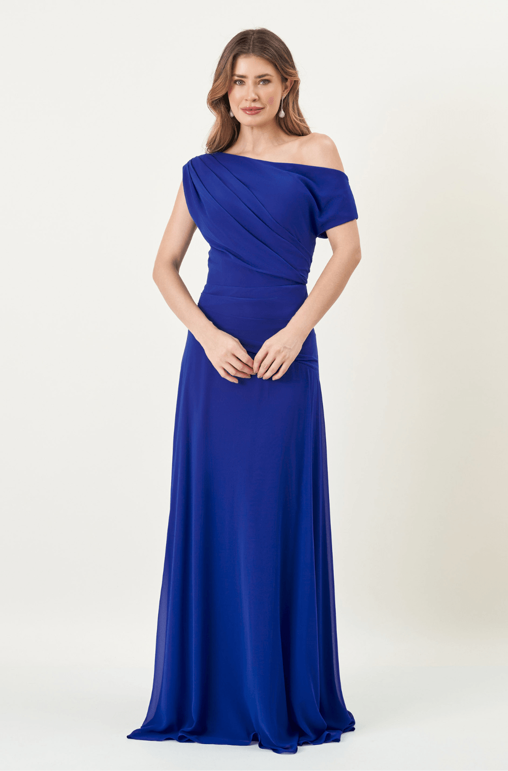 Vestido De Festa Longo Cecilia Azul Bic