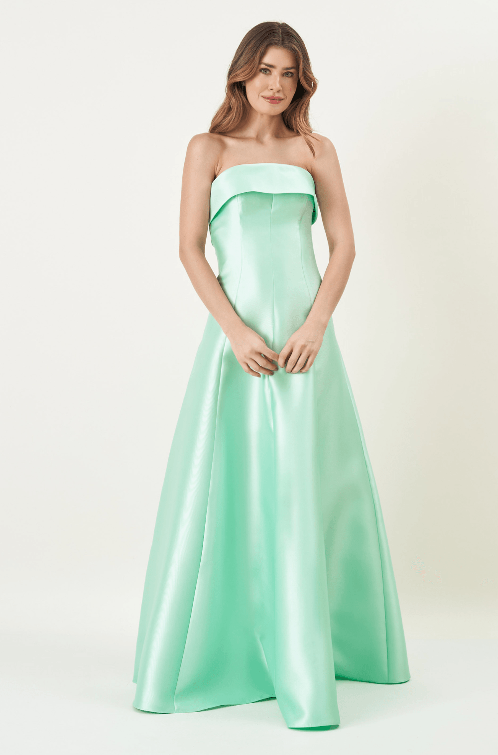 Vestido De Festa Longo Alana Verde Menta