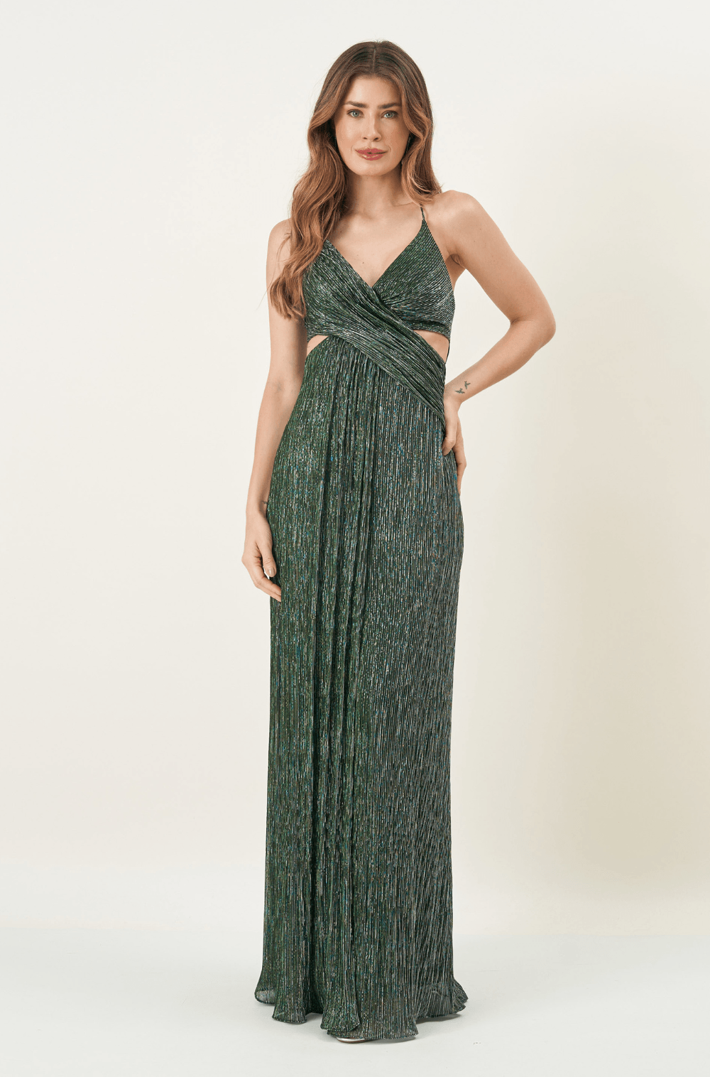 Vestido Longo De Festa Desiree Verde